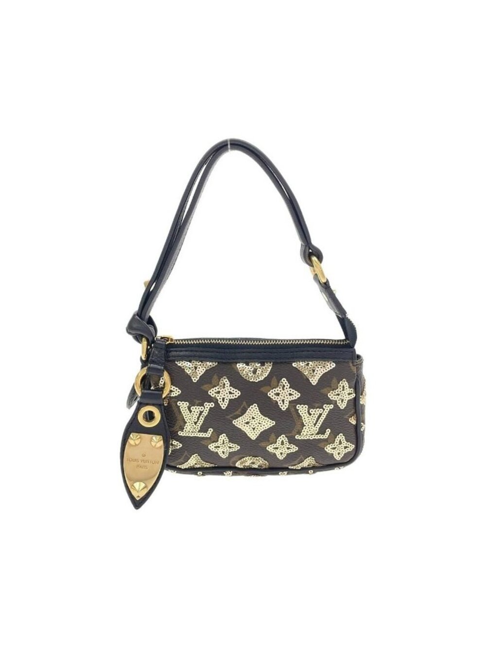 Louis Vuitton Monogram Eclipse Mini Pochette Pouch